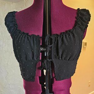 Cider Front-Tie Crop Top